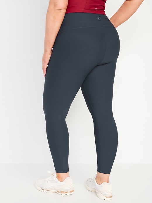 Image number 9 showing, High-Waisted PowerSoft Rib Mix 7/8 Leggings