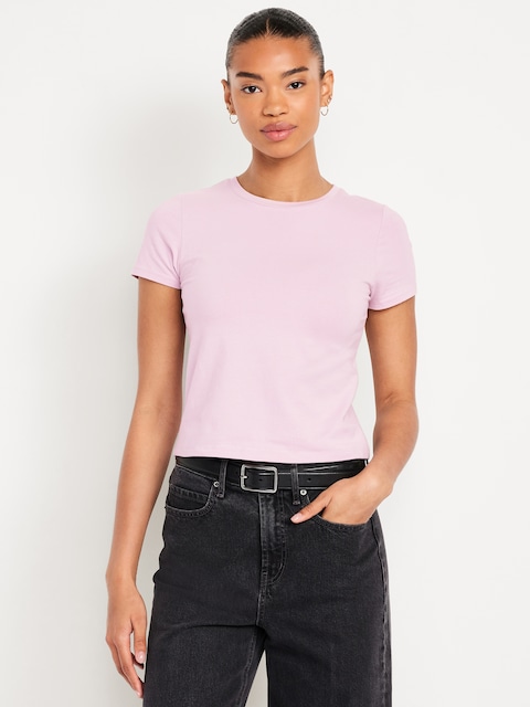 Bestee Crop T-Shirt - Liquid Lustre