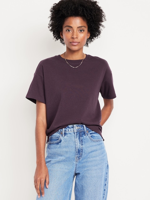 Vintage Crew-Neck T-Shirt - Veil Of Night