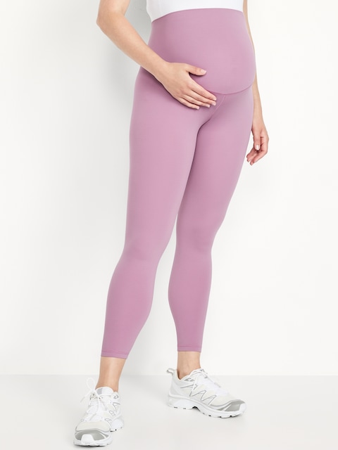 Maternity Full Panel StudioSmooth 7/8 Leggings - Dusk Bloom