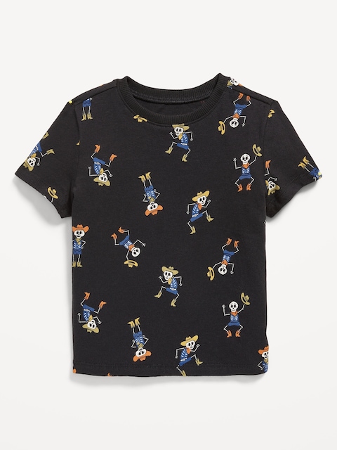 Unisex Short-Sleeve T-Shirt for Toddler - Skeletons Black