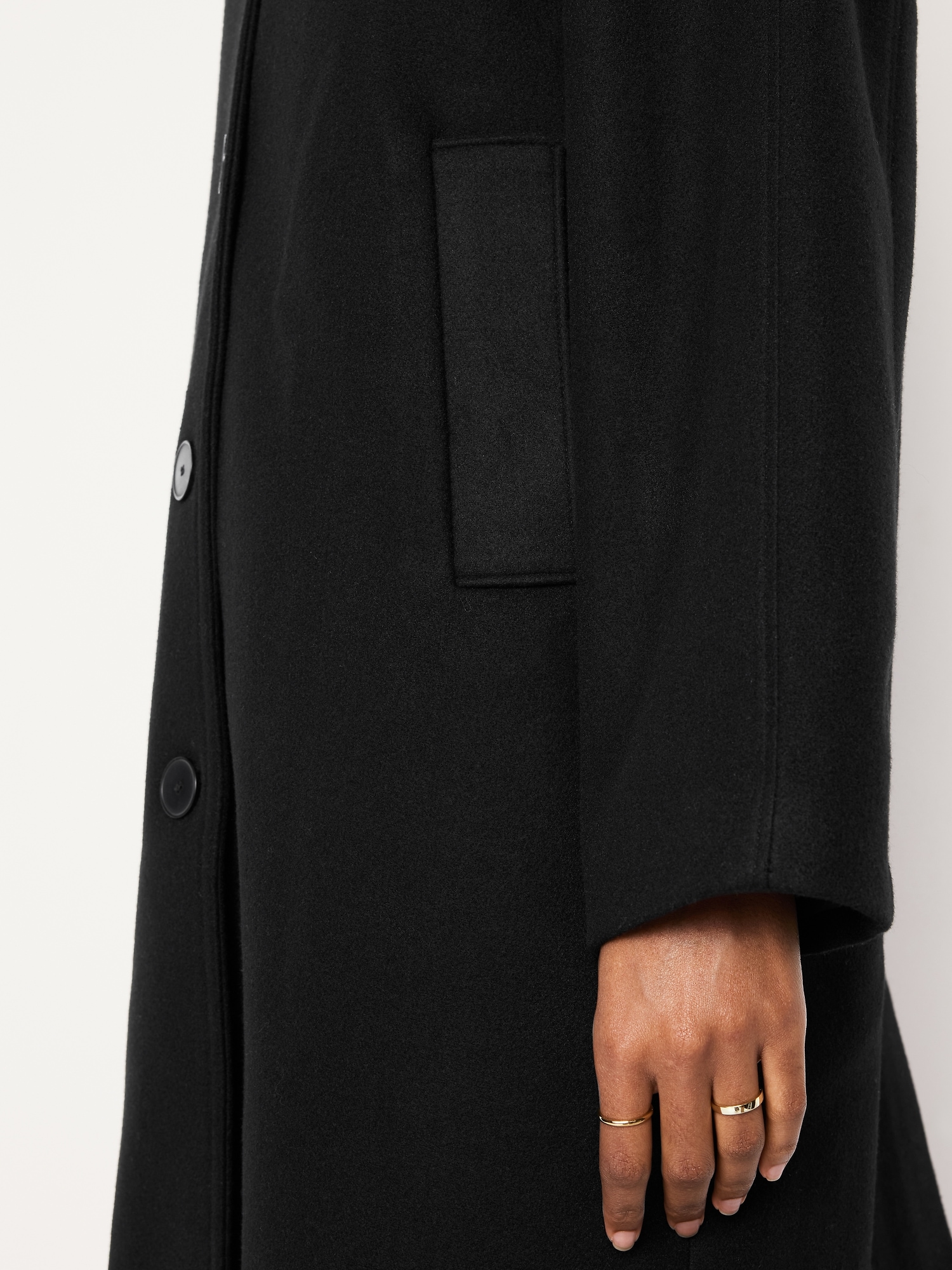 Relaxed Button-Front Mac Coat