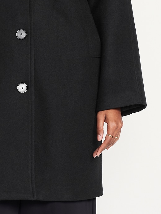 Image number 4 showing, Relaxed Button-Front Mac Coat