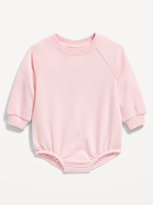 Image number 1 showing, Long-Sleeve Fleece One-Piece Romper for Baby