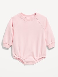 Image number 1 showing, Long-Sleeve Fleece One-Piece Romper for Baby