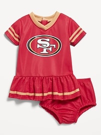 Image number 2 showing, NFL™ San Francisco 49ers™ Graphic Mesh Dress and Shorts Set for Baby