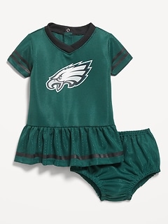 Philadelphia Eagles Graphic Mesh Dress and Shorts Set for Baby