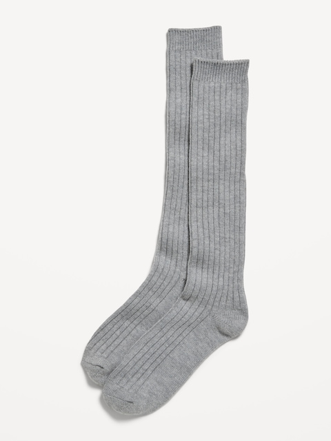 Knee-High Boot Socks for Women - Heather Gray