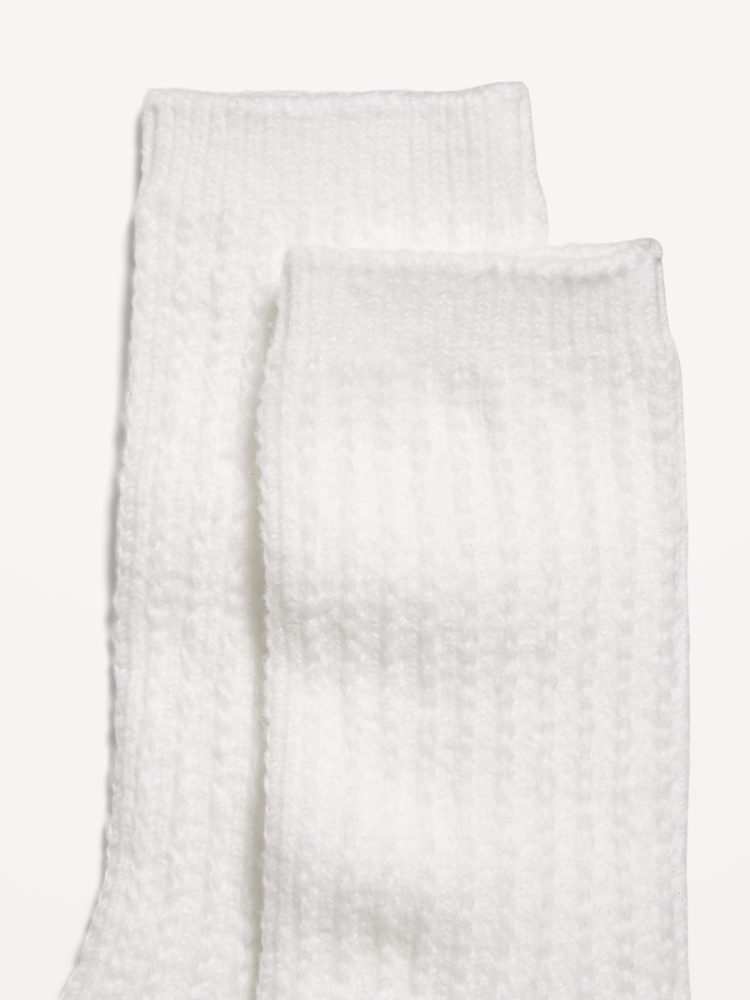 Slouchy Textured Crew Socks for Women