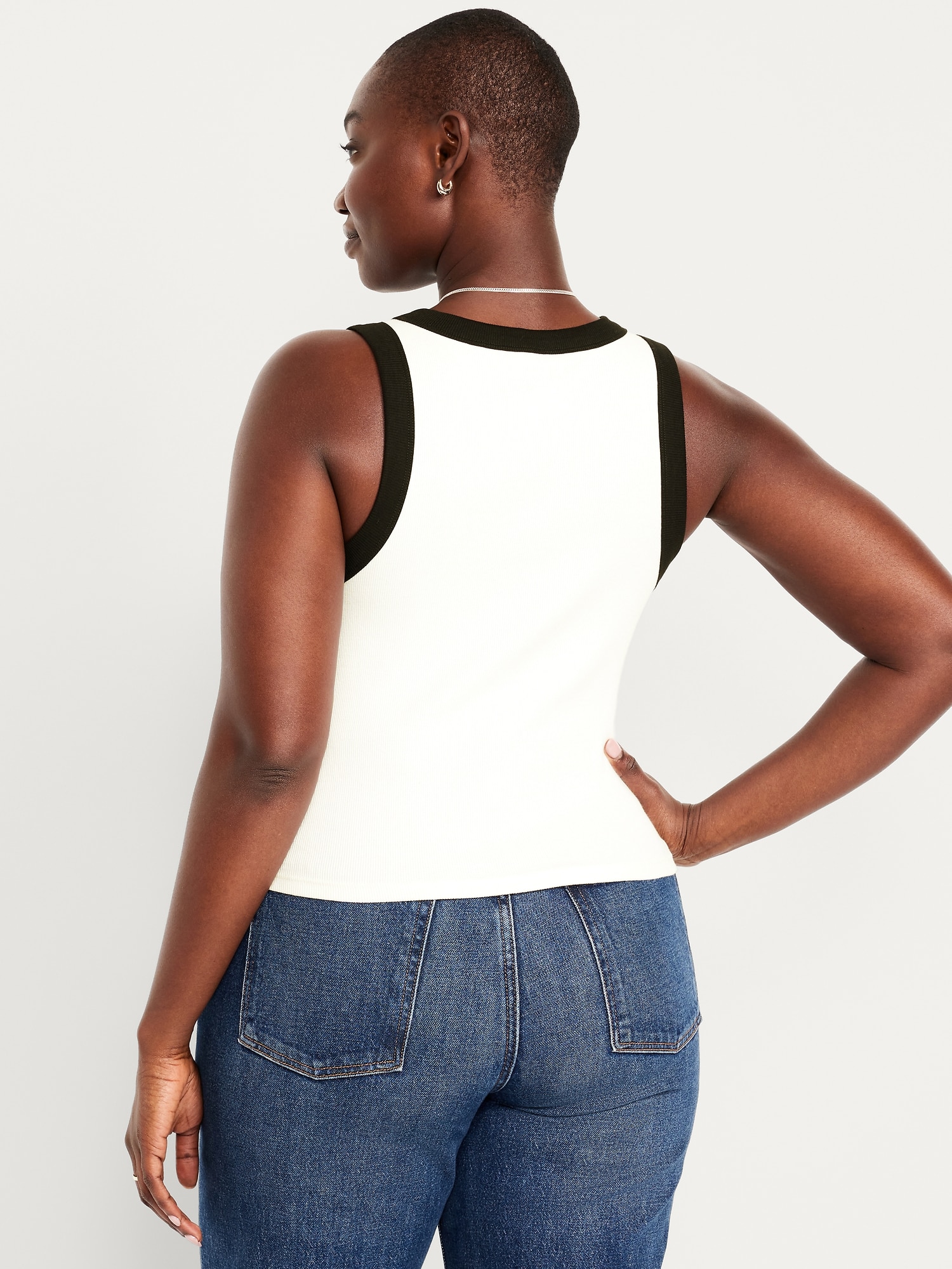 Snug High-Neck Tank Top | Old Navy