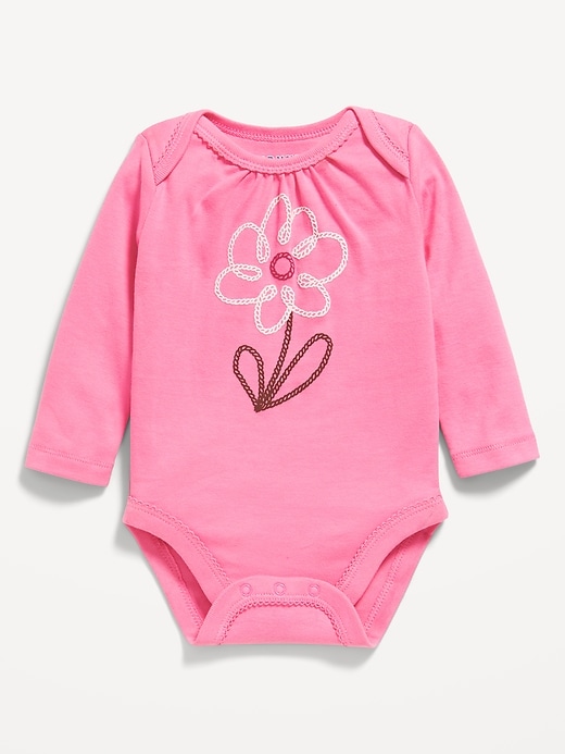 Image number 1 showing, Long-Sleeve Graphic Bodysuit for Baby