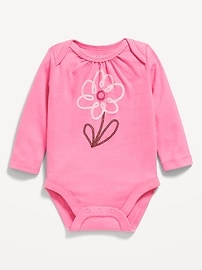 Image number 1 showing, Long-Sleeve Graphic Bodysuit for Baby