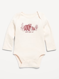 Unisex Long-Sleeve Graphic Bodysuit for Baby