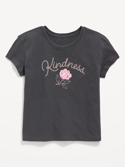 Image number 1 showing, Short-Sleeve Graphic T-Shirt for Girls