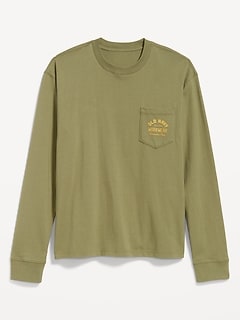 Heavyweight Long-Sleeve Logo-Graphic T-Shirt