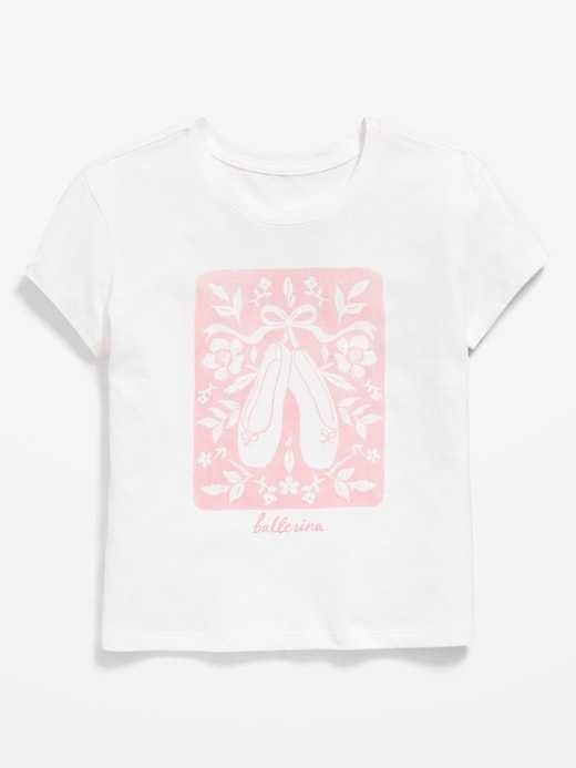 Image number 1 showing, Short-Sleeve Graphic T-Shirt for Girls