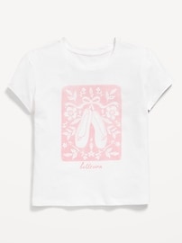 Image number 1 showing, Short-Sleeve Graphic T-Shirt for Girls