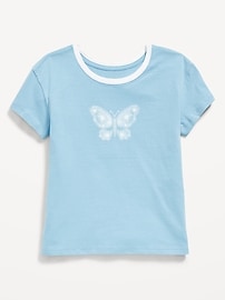 Image number 1 showing, Short-Sleeve Graphic T-Shirt for Girls