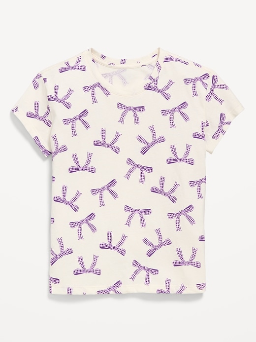 Softest Printed Short-Sleeve T-Shirt for Girls