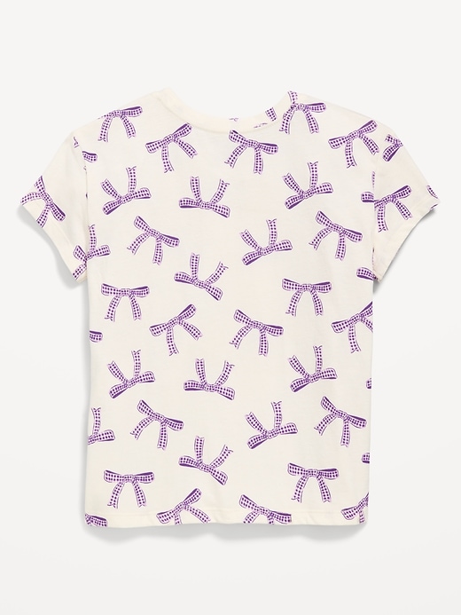 Image number 2 showing, Softest Printed Short-Sleeve T-Shirt for Girls