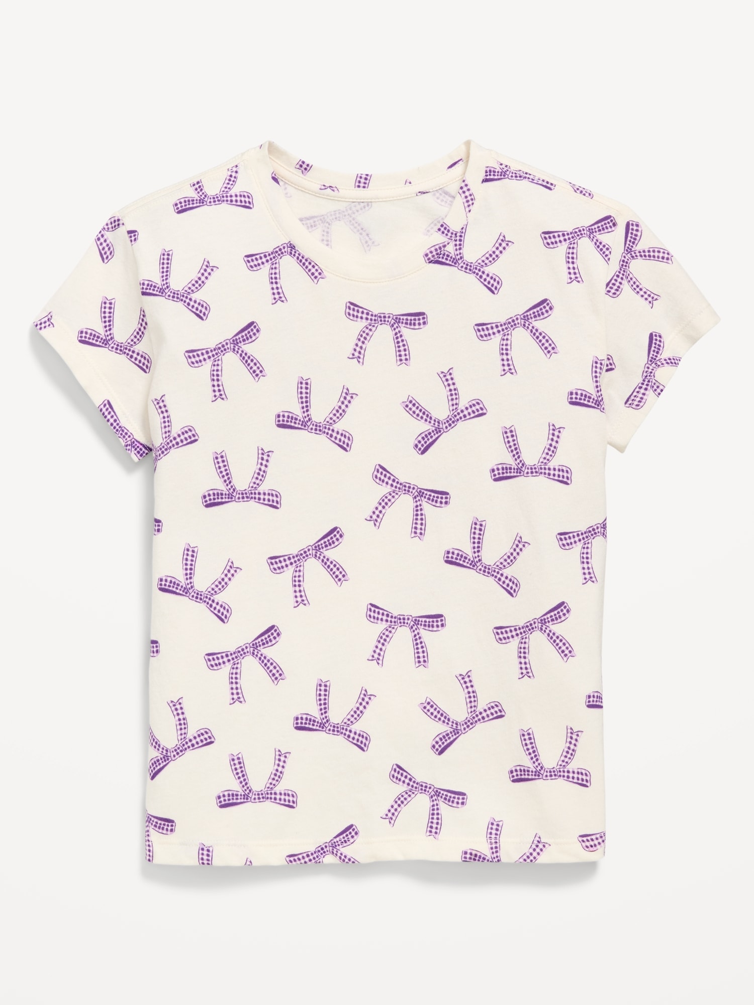 Softest Printed Short-Sleeve T-Shirt for Girls