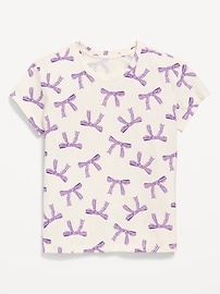 Image number 1 showing, Softest Printed Short-Sleeve T-Shirt for Girls
