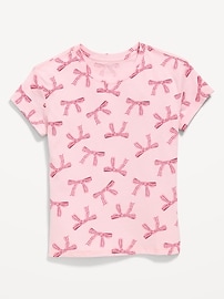 Image number 1 showing, Softest Printed Short-Sleeve T-Shirt for Girls