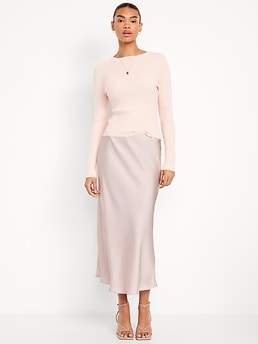 Satin Maxi Skirt - image 3