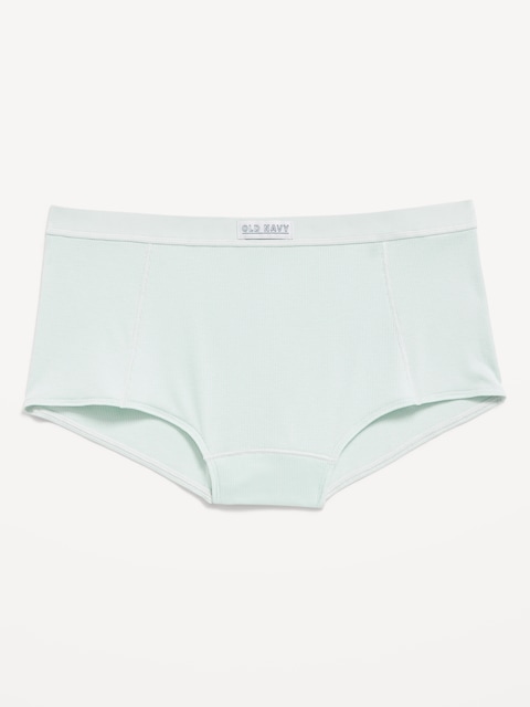 Ribbed Hipster Underwear - Seafoam