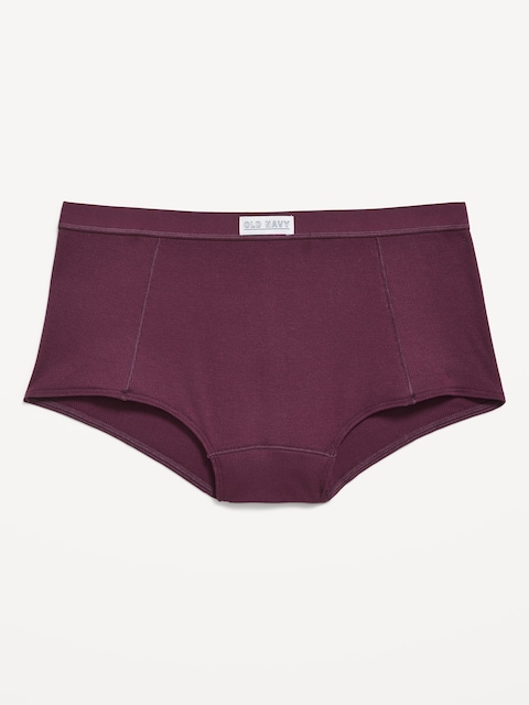 Ribbed Hipster Underwear - Plum Paradise