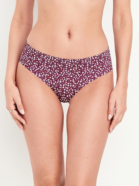Low-Rise No-Show Hipster Underwear - Plum Paradise