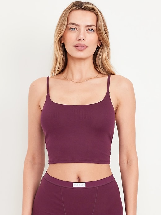 Image number 1 showing, Rib-Knit Brami Top