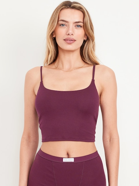 Rib-Knit Brami Top - Plum Paradise