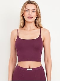Image number 1 showing, Rib-Knit Brami Top