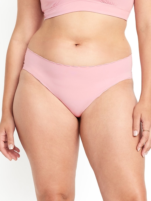 Image number 5 showing, Low-Rise No-Show Scalloped Hipster Underwear