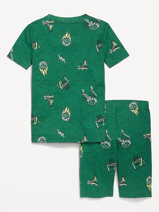 Image number 3 showing, Printed Snug-Fit Pajama Set for Boys