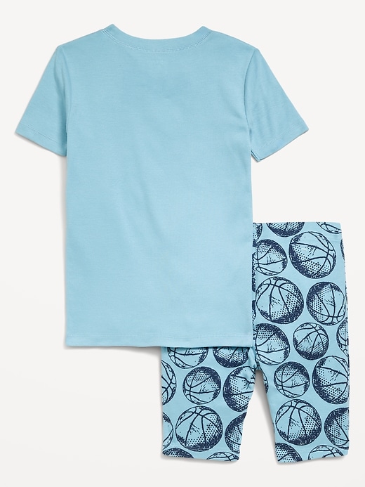 Image number 3 showing, Printed Snug-Fit Pajama Set for Boys