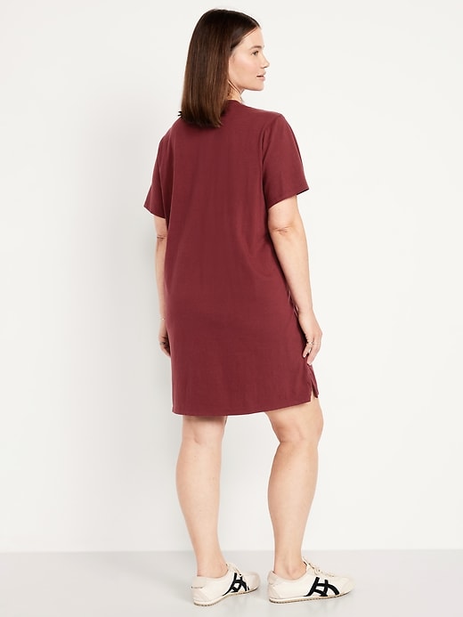 Image number 7 showing, Vintage Crew-Neck Mini T-Shirt Dress