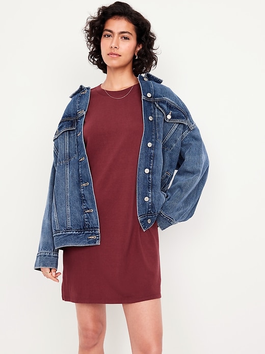 Image number 3 showing, Vintage Crew-Neck Mini T-Shirt Dress