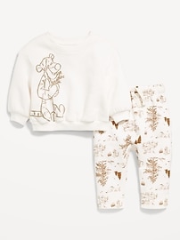 Image number 1 showing, Disney© Crew-Neck Sweatshirt and Sweatpants Set for Baby