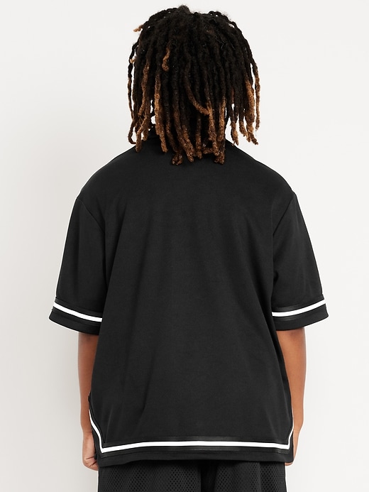 Image number 2 showing, Collared Mesh Go-Dry Cool Performance Shirt for Boys