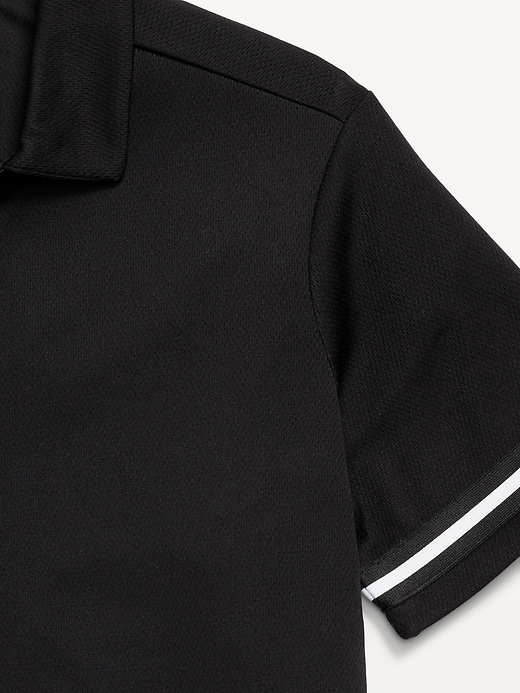 Image number 4 showing, Collared Mesh Go-Dry Cool Performance Shirt for Boys