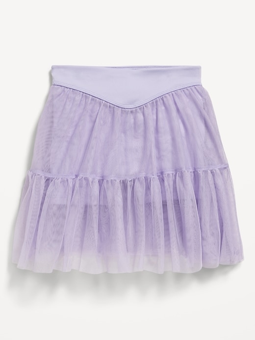 Image number 1 showing, High-Waisted Tutu Performance Skort for Toddler Girls