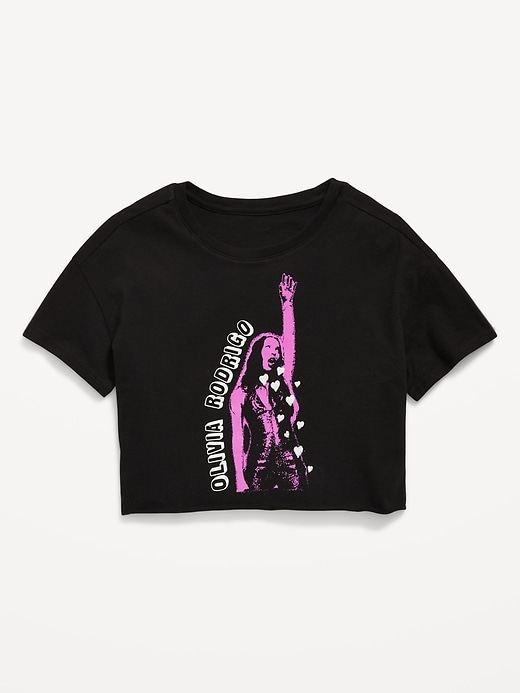 Image number 2 showing, Olivia Rodrigo™ Cropped Graphic T-Shirt for Girls