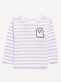 Image number 1 showing, Printed Long-Sleeve T-Shirt for Toddler Girls