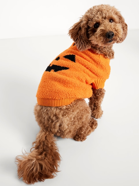 Cozy Printed Sweater for Pets - Pumpkin (Match The Fam!)