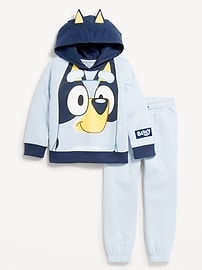Image number 2 showing, Bluey™ Unisex Graphic Pullover Hoodie and Jogger Sweatpants Set for Toddler