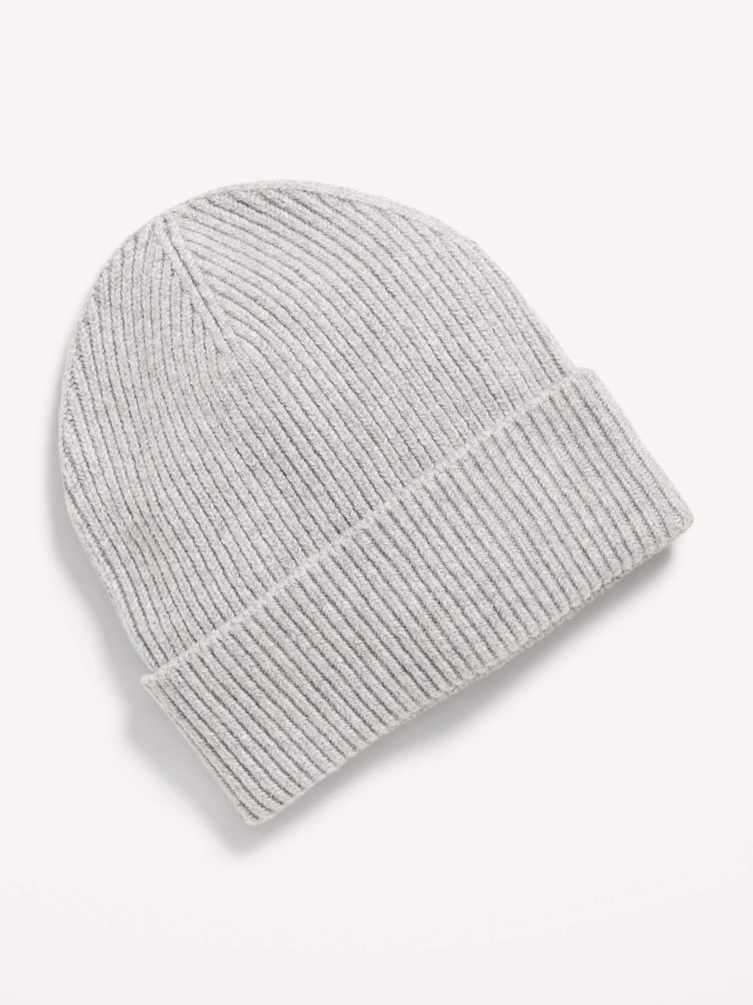 Rib-Knit Cuffed Beanie for Women