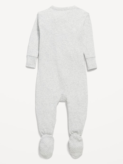 Image number 2 showing, Snug-Fit 2 Way Zip Footed One-Piece for Baby