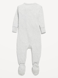 Image number 2 showing, Snug-Fit 2 Way Zip Footed One-Piece for Baby